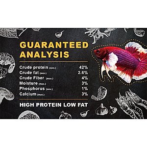 Ultra Fresh Betta Pro Patties Shrimp Food, 20-g jar