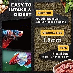 Ultra Fresh Betta Pro Patties Shrimp Food, 20-g jar