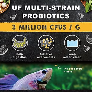 Ultra Fresh Betta Pro Patties Shrimp Food, 20-g jar