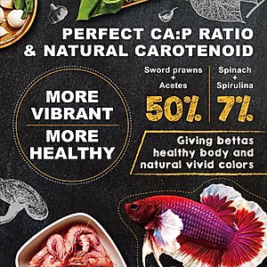 Ultra Fresh Betta Pro Patties Shrimp Food, 20-g jar