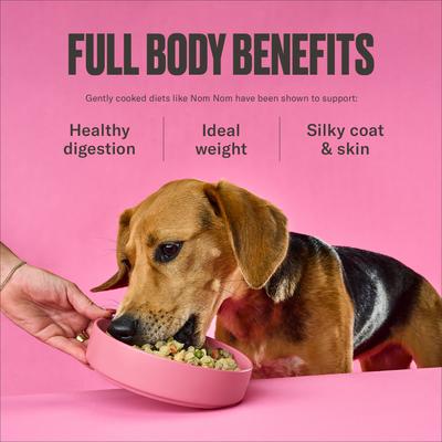 Show full view: Nom Nom Freshly-Made Frozen Grain-Free Beef Mash Dog Food, 14-oz pouch, case of 7 slide 5 of 11