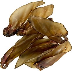 Advance Pet Product Water Buffalo Ears Dog Natural Chew Treats, 10 count