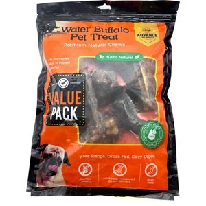 Advance Pet Product Water Buffalo Value Pack Dog Natural Chew Treats, 12 count