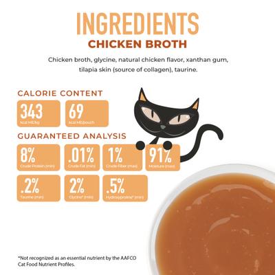 Show full view: Tiki Cat Born Carnivore Chicken Broth Wet Cat Food Topper, 7-oz pouch, case of 6 slide 5 of 10