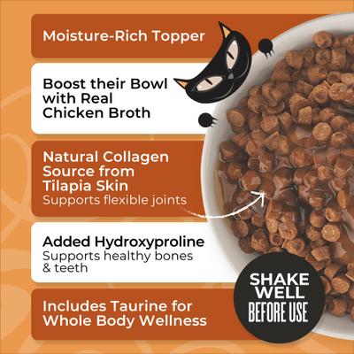 Show full view: Tiki Cat Born Carnivore Chicken Broth Wet Cat Food Topper, 7-oz pouch, case of 6 slide 6 of 10