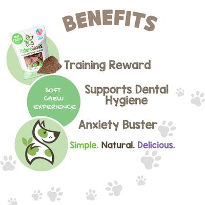 Show full view: Nature Gnaws USA Beef Lung Filets Natural Dog Chew Treats, 8-oz bag slide 5 of 8