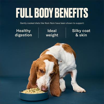 Show full view: Nom Nom Freshly-Made Frozen Grain-Free Pork Potluck Dog Food, 14-oz pouch, case of 7 slide 5 of 11