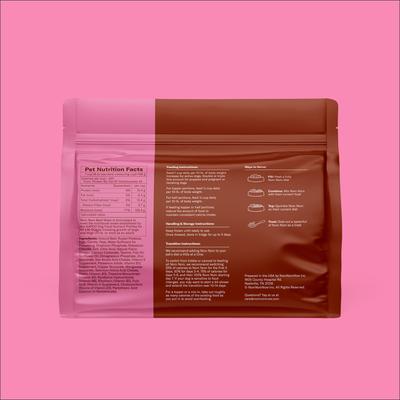 Show full view: Nom Nom Freshly-Made Frozen Grain-Free Beef Mash Dog Food, 14-oz pouch, case of 7 slide 3 of 11