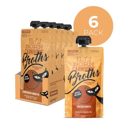 Show full view: Tiki Cat Born Carnivore Chicken Broth Wet Cat Food Topper, 7-oz pouch, case of 6 slide 4 of 10