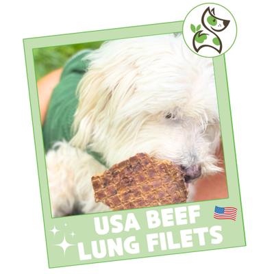 Show full view: Nature Gnaws USA Beef Lung Filets Natural Dog Chew Treats, 8-oz bag slide 8 of 8