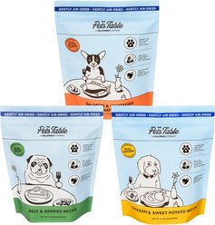 The Pets Table Beef & Berries + Chicken & Sweet Potato + Salmon & Whitefish with Pumpkin Grain-Free Air-Dried Dog Food, 16-oz bag, pack of 3 slide 1 of 9