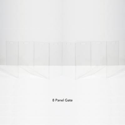 Show full view: Hiddin Tall Clear View Zig Zag Freestanding Dog & Cat Gate, 8-Panel slide 3 of 10