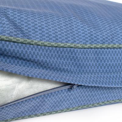 Show full view: Carolina Pet GreenDog Checkered Wave Pet Napper Dog Bed, Wavy Blue, X-Large slide 6 of 9