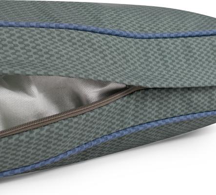 Show full view: Carolina Pet GreenDog Checkered Wave Pet Napper Dog Bed, Wavy Green, X-Large slide 6 of 9