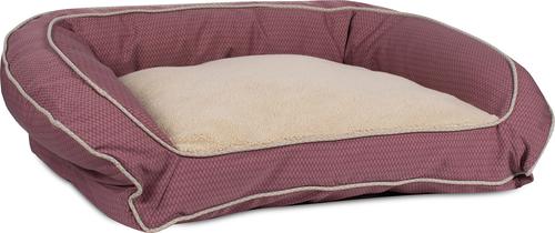 Show full view: Carolina Pet GreenDog Checkered Wave Bolster Dog Bed, Wavy Red, Small slide 3 of 10