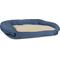Show in main carousel: Carolina Pet GreenDog Checkered Wave Bolster Dog Bed, Wavy Blue, Large slide 2 of 9