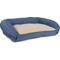Show in main carousel: Carolina Pet GreenDog Checkered Wave Bolster Dog Bed, Wavy Blue, Medium slide 2 of 9