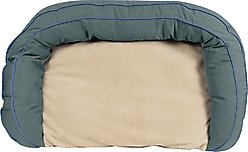 Carolina Pet GreenDog Checkered Wave Bolster Dog Bed, Wavy Green, Large slide 2 of 9