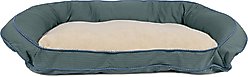 Carolina Pet GreenDog Checkered Wave Bolster Dog Bed, Wavy Green, Large slide 1 of 9