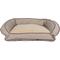 Show in main carousel: Carolina Pet GreenDog Checkered Wave Bolster Dog Bed, Wavy Tan, Small slide 1 of 9