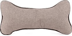 Carolina Pet GreenDog Luxe Neutral Bone Pillow Dog Bed, Light Gray, Large/X-Large