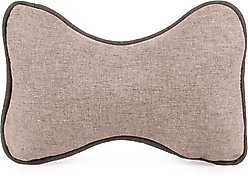 Carolina Pet GreenDog Luxe Neutral Bone Pillow Dog Bed, Light Gray, Small/Medium