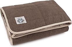 Carolina Pet GreenDog Luxe Netural Dog Crate Blanket, Coffee, Large/X-Large