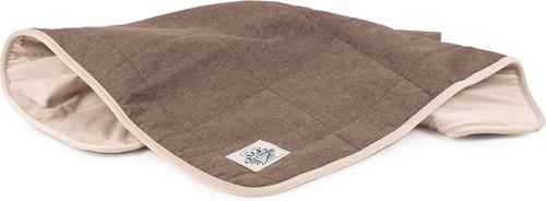 Show full view: Carolina Pet GreenDog Luxe Netural Dog Crate Blanket, Coffee, Small/Medium slide 3 of 5