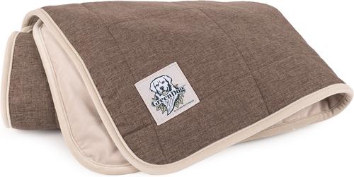 Show full view: Carolina Pet GreenDog Luxe Netural Dog Crate Blanket, Coffee, Small/Medium slide 2 of 5