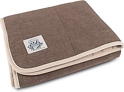 Carolina Pet GreenDog Luxe Netural Dog Crate Blanket, Coffee, Small/Medium
