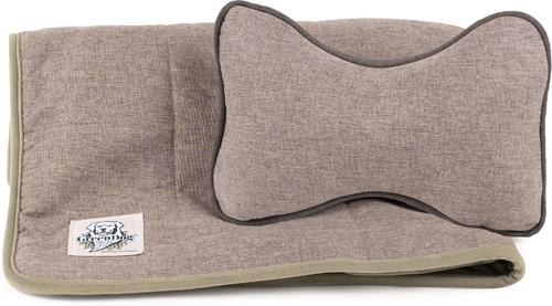 Show full view: Carolina Pet GreenDog Luxe Netural Dog Crate Blanket, Light Gray, Small/Medium slide 5 of 6