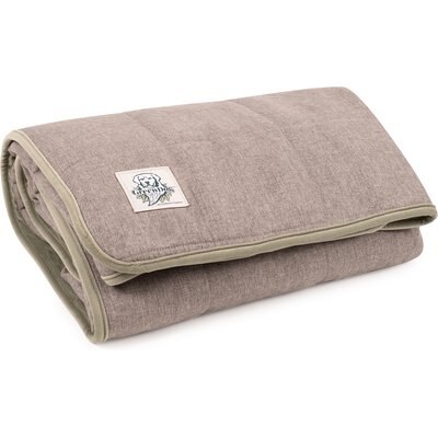 Carolina Pet Carolina Pet GreenDog Luxe Netural Dog Crate Blanket, Light Gray, Large/X-Large