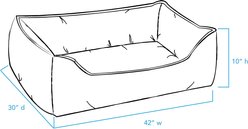 Carolina Pet GreenDog Luxe Neutral Kuddler Dog Bed, Dark Gray, X-Large slide 2 of 8