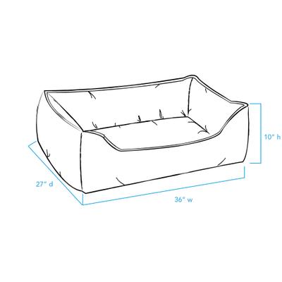 Show full view: Carolina Pet GreenDog Luxe Neutral Kuddler Dog Bed, Light Gray, Large slide 8 of 9