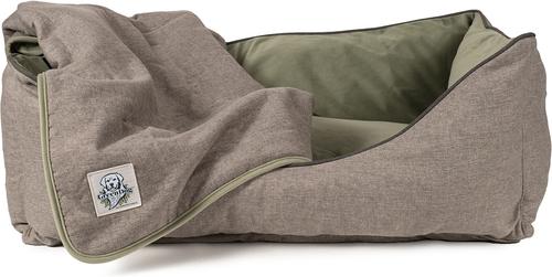 Show full view: Carolina Pet GreenDog Luxe Neutral Kuddler Dog Bed, Light Gray, Medium slide 7 of 10
