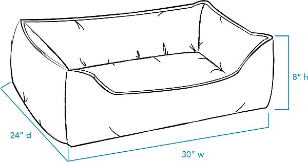 Show full view: Carolina Pet GreenDog Luxe Neutral Kuddler Dog Bed, Light Gray, Medium slide 8 of 9