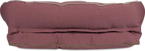 Show full view: Carolina Pet GreenDog Checkered Wave Bolster Dog Bed, Wavy Red, Medium slide 5 of 10