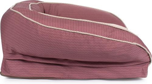 Show full view: Carolina Pet GreenDog Checkered Wave Bolster Dog Bed, Wavy Red, Small slide 4 of 10