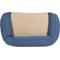 Show in main carousel: Carolina Pet GreenDog Checkered Wave Bolster Dog Bed, Wavy Blue, Medium slide 5 of 9
