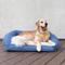Show in main carousel: Carolina Pet GreenDog Checkered Wave Bolster Dog Bed, Wavy Blue, Medium slide 7 of 9