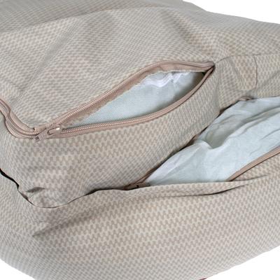 Show full view: Carolina Pet GreenDog Checkered Wave Bolster Dog Bed, Wavy Tan, Small slide 7 of 9