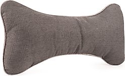 Carolina Pet GreenDog Luxe Neutral Bone Pillow Dog Bed, Dark Gray, Large/X-Large