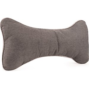 Carolina Pet GreenDog Luxe Neutral Bone Pillow Dog Bed, Dark Gray, Large/X-Large