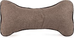 Carolina Pet GreenDog Luxe Neutral Bone Pillow Dog Bed, Coffee, Large/X-Large