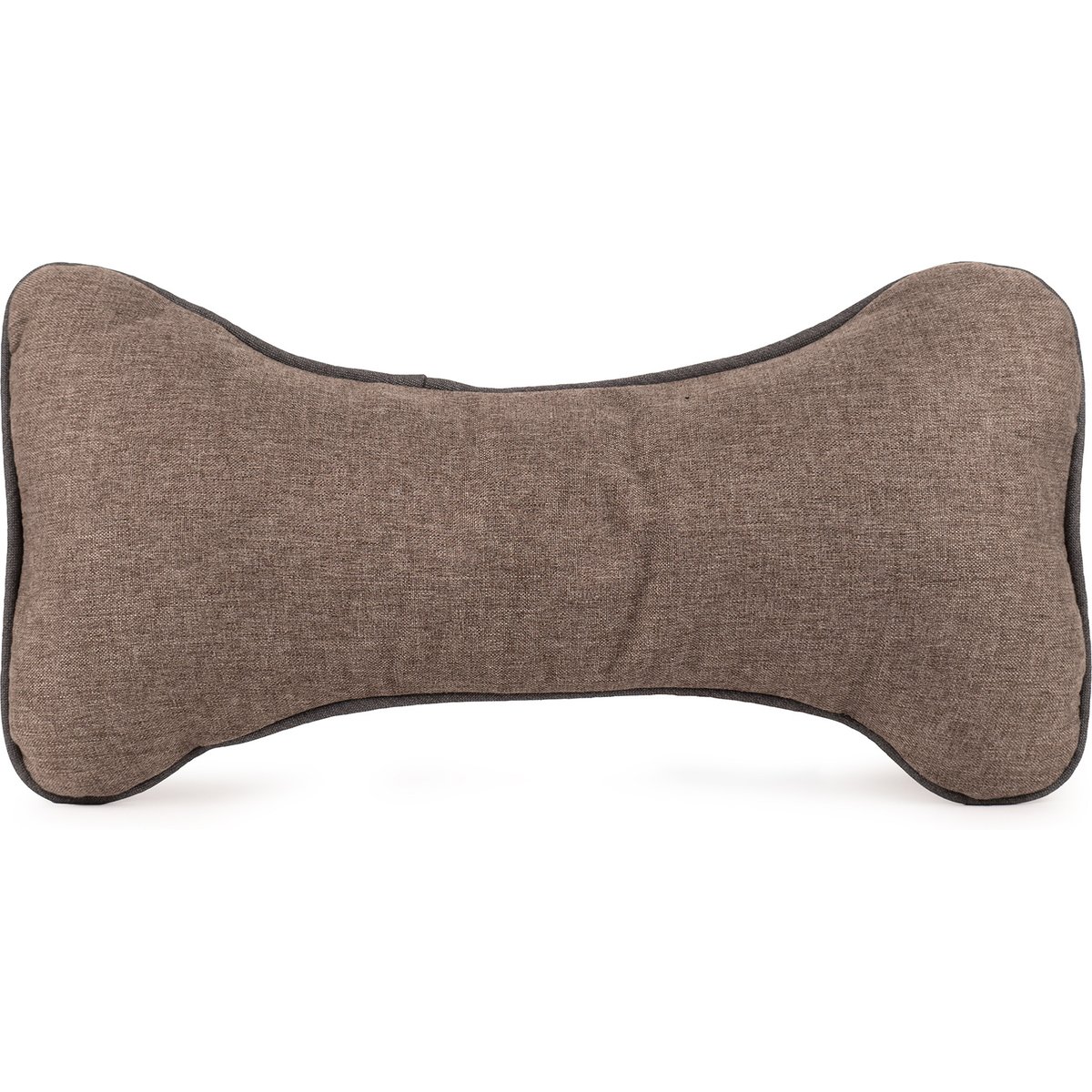 Carolina Pet GreenDog Luxe Neutral Bone Pillow Dog Bed, Coffee, Large/X-Large