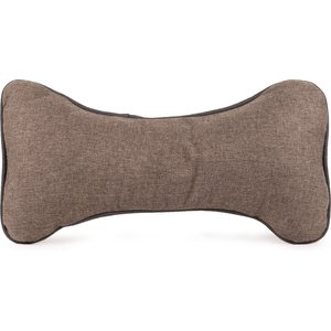 Carolina Pet GreenDog Luxe Neutral Bone Pillow Dog Bed, Coffee, Large/X-Large