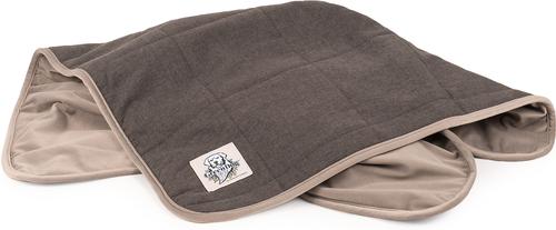 Show full view: Carolina Pet GreenDog Luxe Netural Dog Crate Blanket, Dark Gray, Small/Medium slide 4 of 7