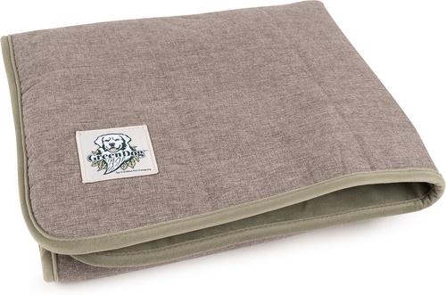 Show full view: Carolina Pet GreenDog Luxe Netural Dog Crate Blanket, Light Gray, Small/Medium slide 2 of 6