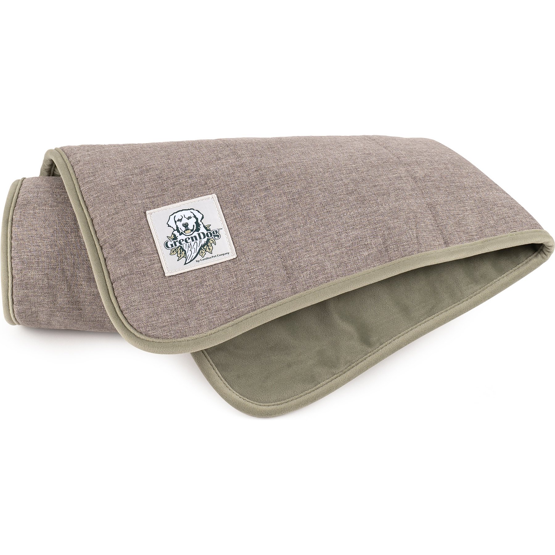 Carolina Pet GreenDog Luxe Netural Dog Crate Blanket, Light Gray, Small/Medium
