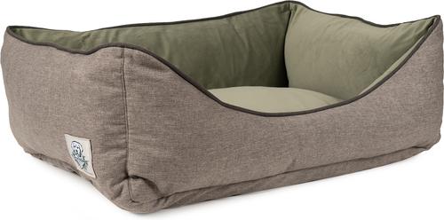 Show full view: Carolina Pet GreenDog Luxe Neutral Kuddler Dog Bed, Light Gray, Medium slide 3 of 10